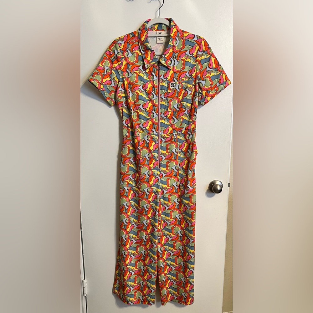 Lucy and yak ragan jumpsuit in rock n roll US6/UK10